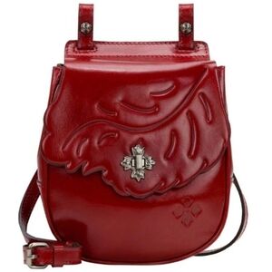 Patricia Nash Red Leather Crossbody Bag